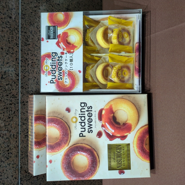 プリンのリングケーキ